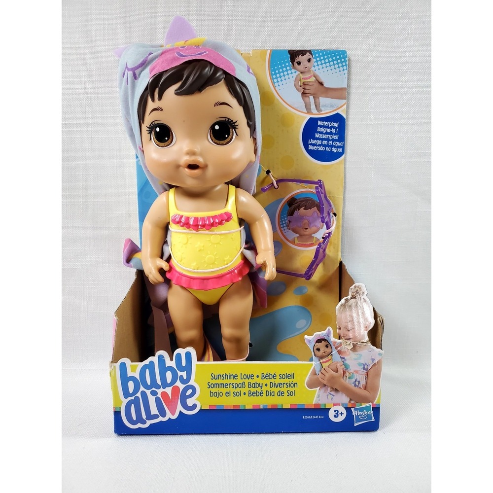 Baby Alive Sunshine Love Doll Water‎ Play Bath Toy w/ Sunglasses Hasbro Ages 3+ - Picture 6 of 6